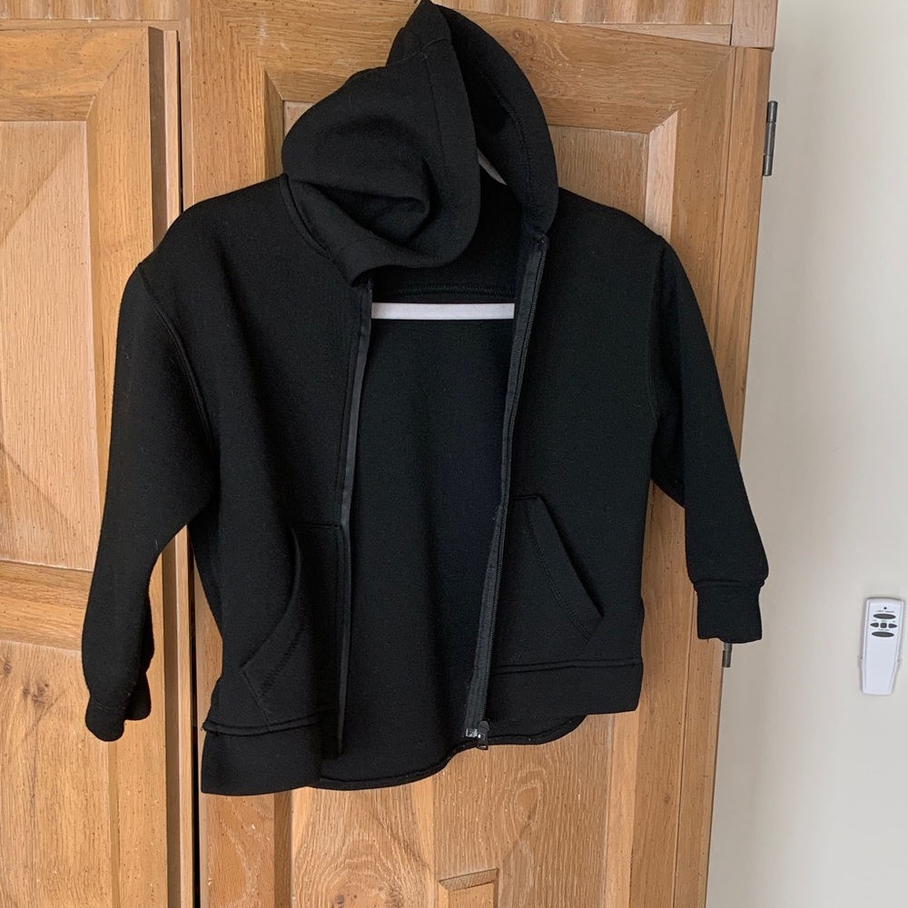 Zara Kids Black Zip-Up Hoodie